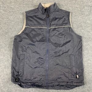 Gap Bus Jacket Women's Large Blue Full Zip Lightweight Nylon Pockets Ripstop Y2K